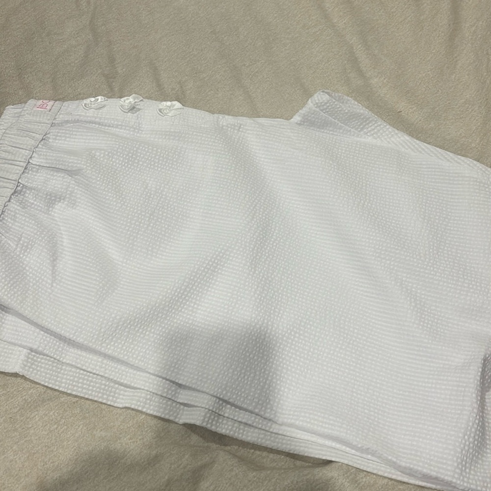 Cotton on textured white pajama pants